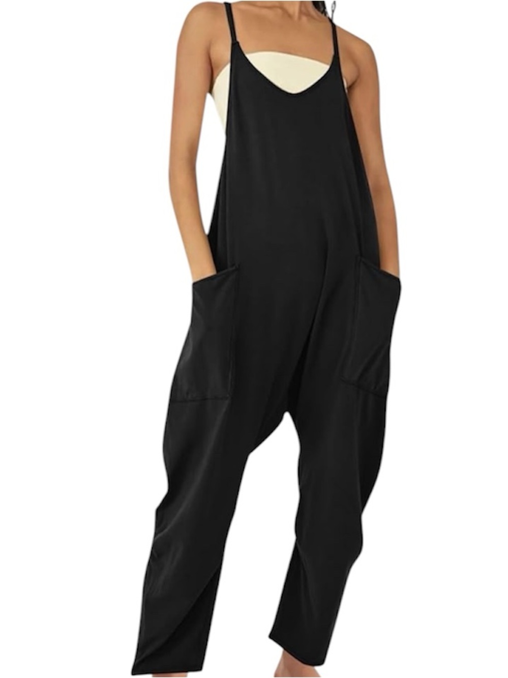 NWTS Anrabess Black Jumpsuit - Sleek Women's onesie jumpsuit
